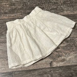Janie and Jack White eyelet skirt size 4 cotton gently used